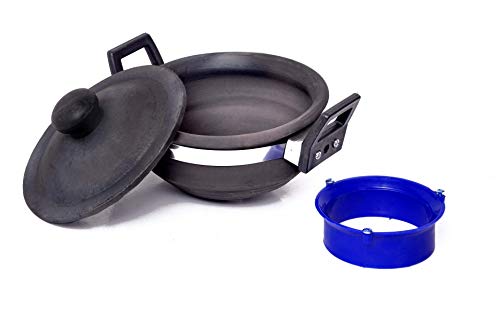 Clay Black Handi Kadhai Pot (1 Liter)