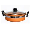 Clay Kadai Mitti Kadai, with Lid and Handle, Clay Terracotta Kadai (3 Litre Large Size)