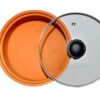 Clay Kadai Mitti Kadai, with Lid and Handle, Clay Terracotta Kadai (3 Litre Large Size)