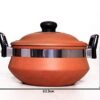 Clay Kadhai with Clay Lid (2 Liters)