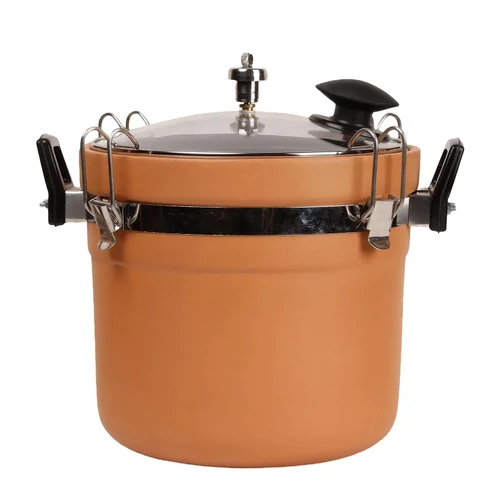 Clay Pressure Cooker with Glass Lid (5 Litres) Premium Earthenware