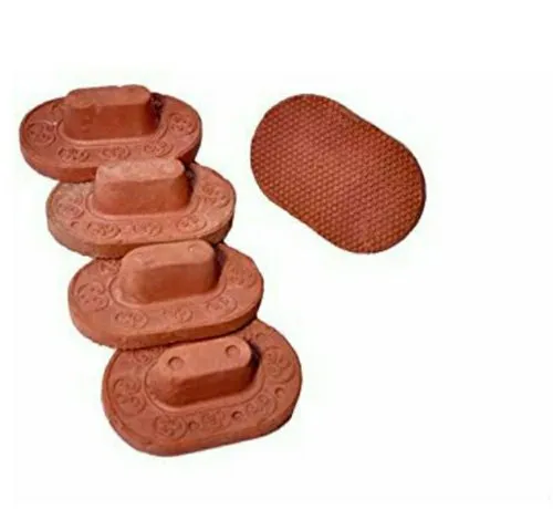 Terracotta foot scrubber