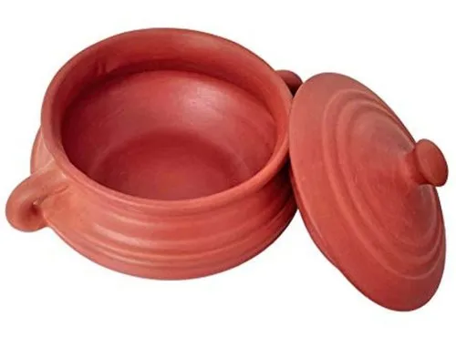 3L Terracotta Kadai – Traditional Clay Cookware