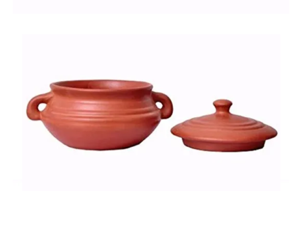 3L Terracotta Kadai – Traditional Clay Cookware