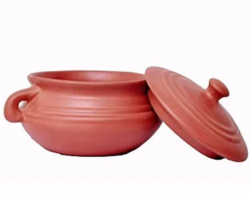 3L Terracotta Kadai – Traditional Clay Cookware