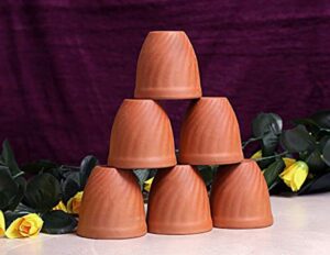 Clay Glasses for Tea – 80ml (Pack of 6)