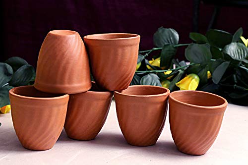 Clay Glasses for Tea – 80ml (Pack of 6)