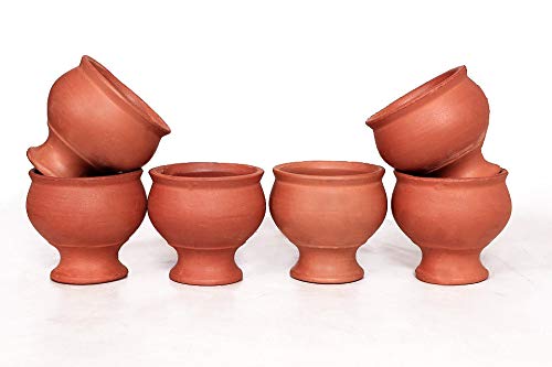 Handmade Clay Kulhad – For Ice Cream, Tea & More (set of 6)