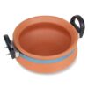 Handi for Cooking and Serving with Lid Serving Bowl Wooden Spatula Combo